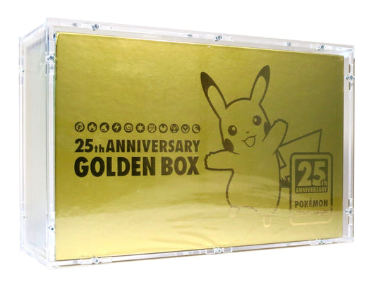 Pokemon Card 25th Anniversary Golden Box Celebration Japan Limited Sealed + מגן אקרילי