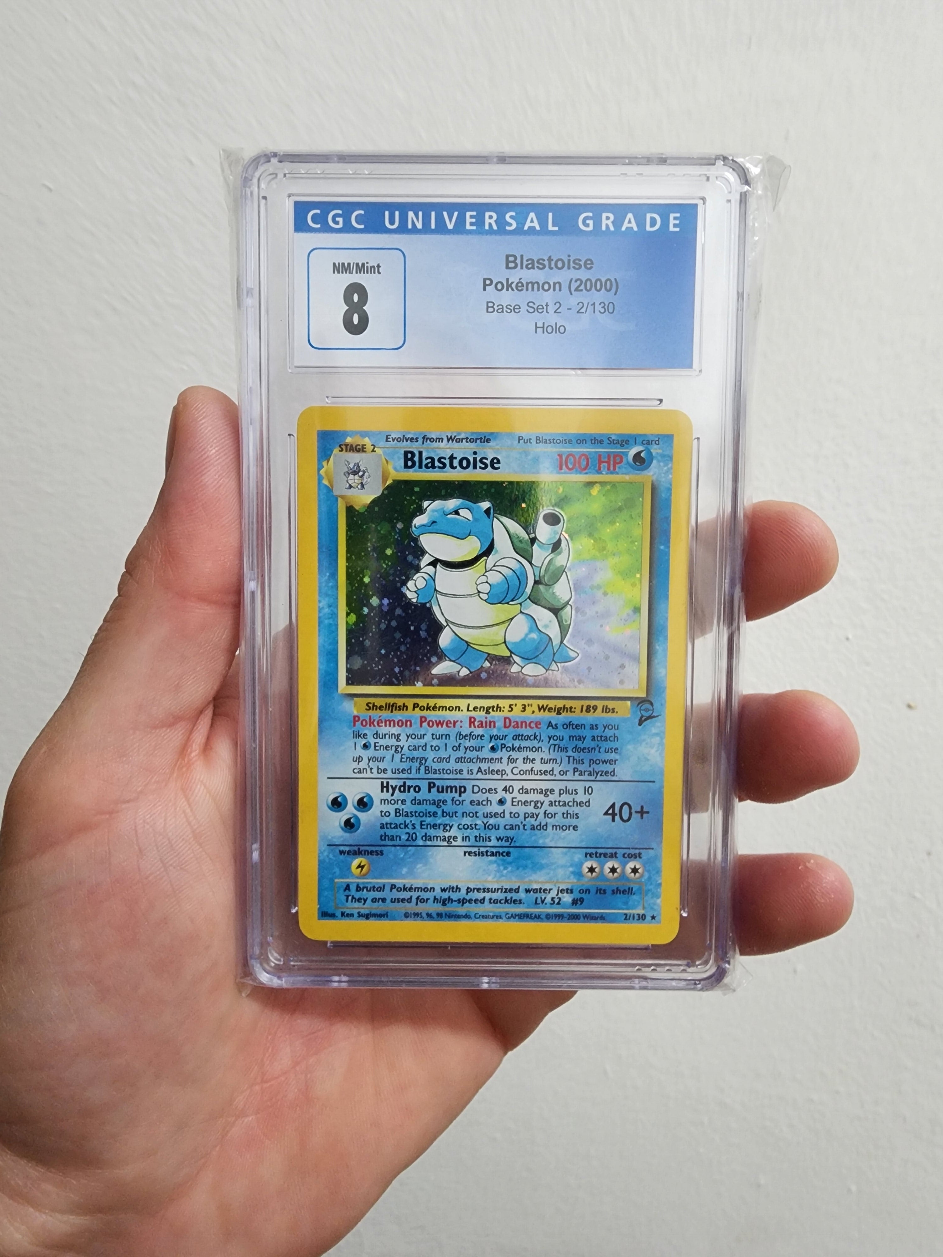 Base holo rare graded 2024 pokemon blastoise